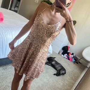 Lulus Sparkly Skater style dress